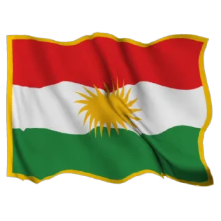Стикер  Kurdistan Flag 3D ☀️