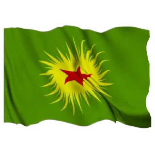 Стікер  Kurdistan Flag 3D ☀️