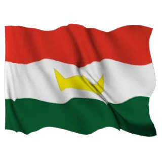 Стикер  Kurdistan Flag 3D ☀️