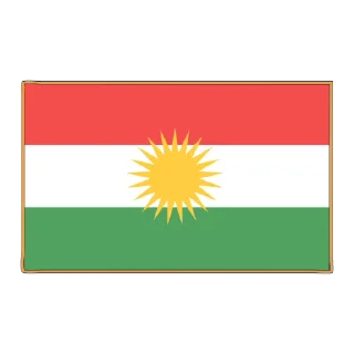 Kurdistan Flag 3D emoji ☀️