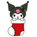 Емодзі телеграм Kuromi Xmas