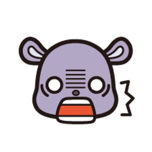 Эмодзи Kuromi Emoji 😰