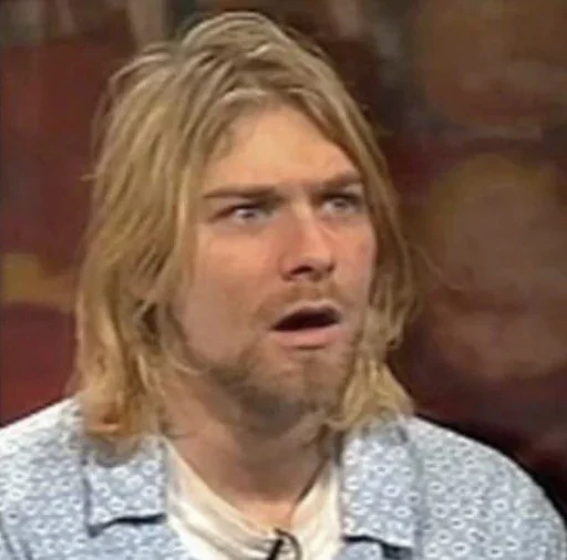 Эмодзи Kurt Cobain 😯