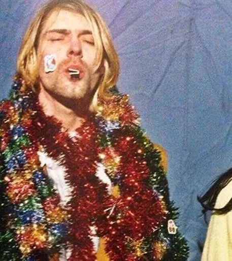Эмодзи Kurt Cobain 🎄