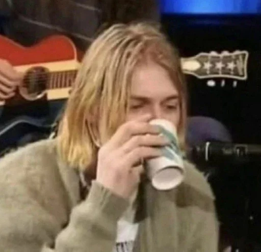 Стікер Kurt Cobain 🥤