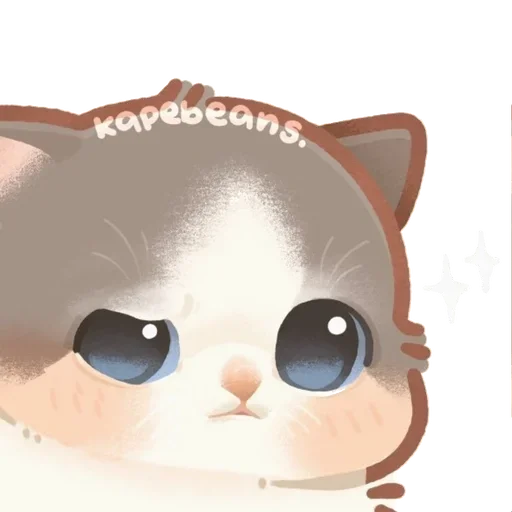 Kapebeans cat's  emoji 😟