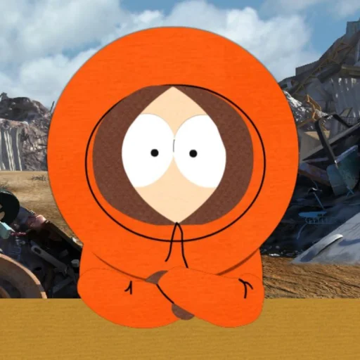 Telegram stiker «South Park::Kenny McCormick;;» 🏵️
