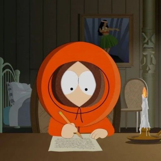 South Park::Kenny McCormick;; emoji 🏵️