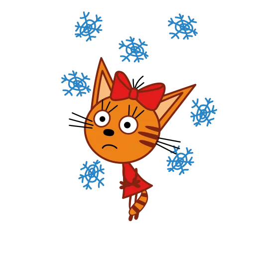 Telegram Sticker «Три кота. Зима» 