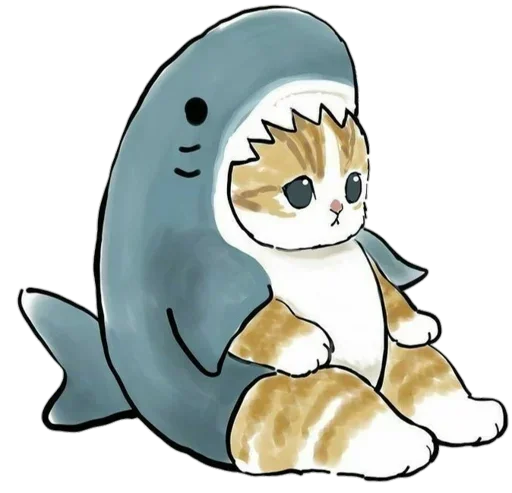 Kittens mofu_sand sticker 🦈