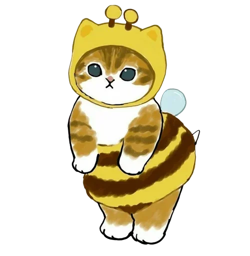 Telegram Sticker «Kittens mofu_sand» 🐝