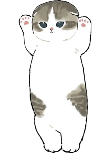 Стикер Kittens mofu_sand 🐱