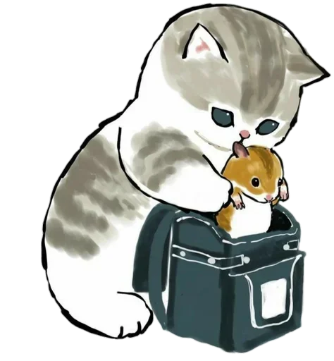 Kittens mofu_sand sticker 🎒