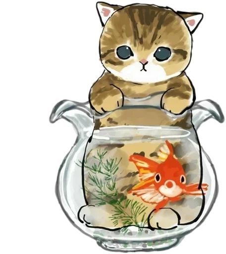 Эмодзи Kittens mofu_sand 🐠