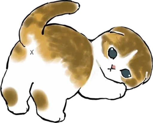 Стикер Kittens mofu_sand 🍑