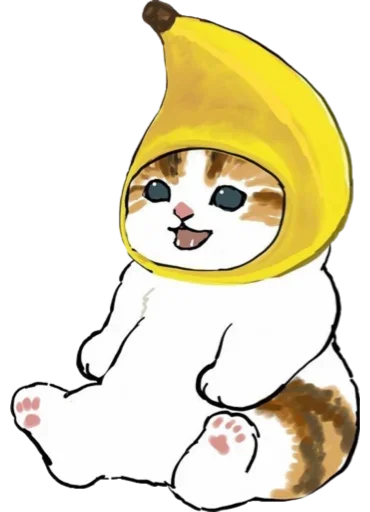Эмодзи Kittens mofu_sand 🍌
