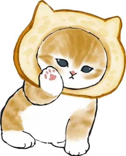 Стикер Kittens mofu_sand 🍞