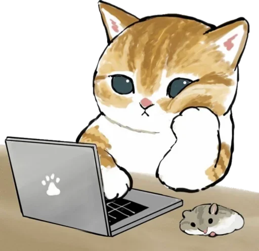 Стикер Telegram «Kittens mofu_sand» 😩