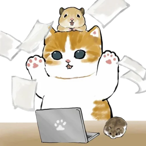 Стикер Telegram «Kittens mofu_sand» 📄