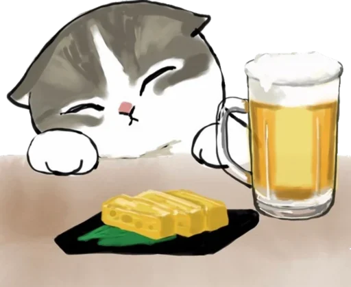 Kittens mofu_sand sticker 🍺