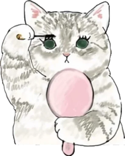 Эмодзи Kittens mofu_sand 💄
