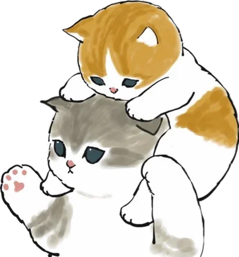 Стикер Kittens mofu_sand 🤗