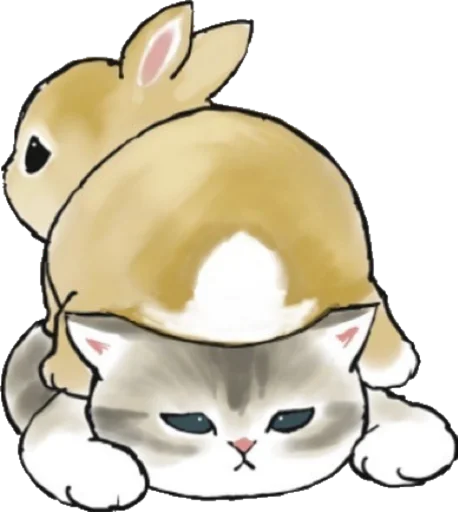 Стикер Kittens mofu_sand 😓