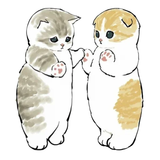 Стикер Kittens mofu_sand 🙏
