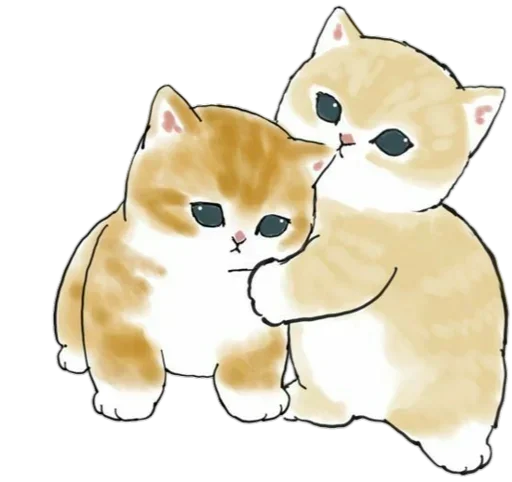 Стікер Telegram «Kittens mofu_sand» 🤗
