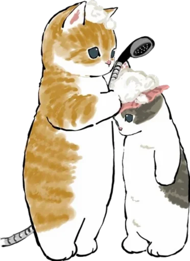 Емодзі Kittens mofu_sand 🛁