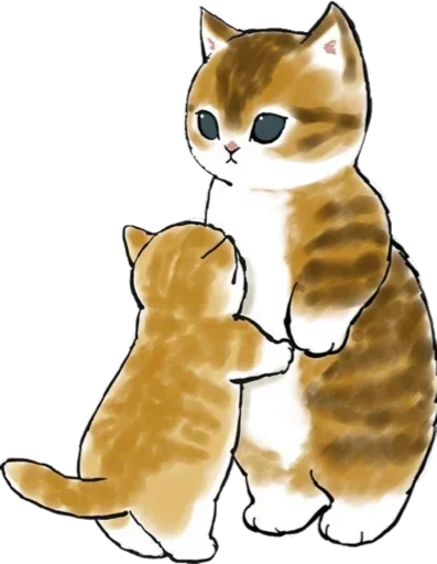 Стикер Kittens mofu_sand 🤗