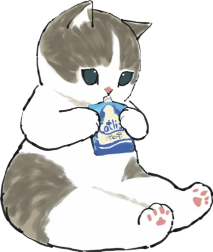 Telegram Sticker «Kittens mofu_sand 3» 🍼
