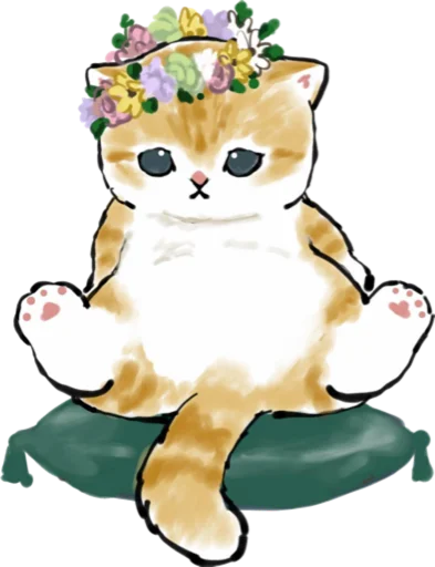 Telegram Sticker «Kittens mofu_sand 3» 👑