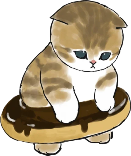 Стикер Telegram «Kittens mofu_sand 3» 🍩