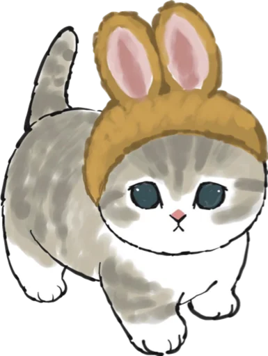 Telegram stiker «Kittens mofu_sand 3» 🐰