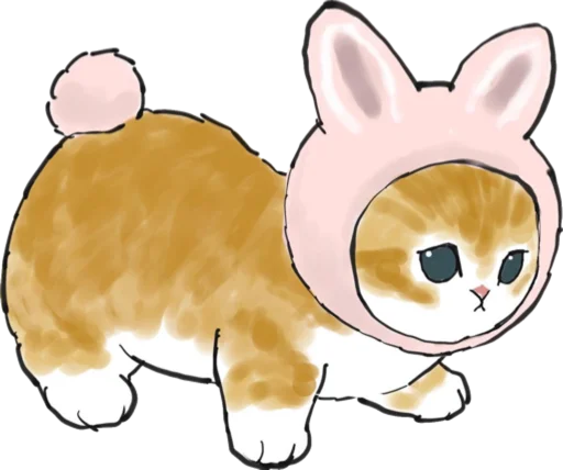 Емодзі Kittens mofu_sand 3 🐰