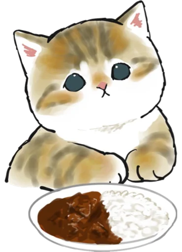 Telegram Sticker «Kittens mofu_sand 3» 🍛