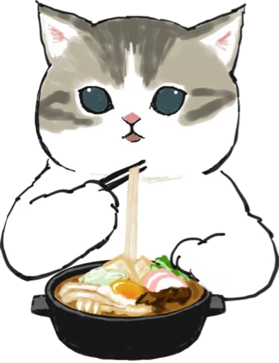 Эмодзи Kittens mofu_sand 3 🍲