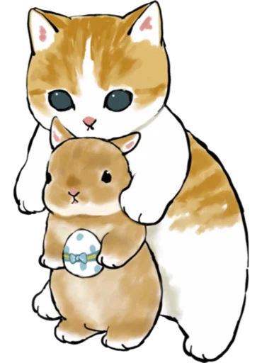 Стикер Telegram «Kittens mofu_sand 3» 🥚