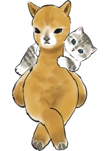 Стікер Telegram «Kittens mofu_sand 3» 🦙