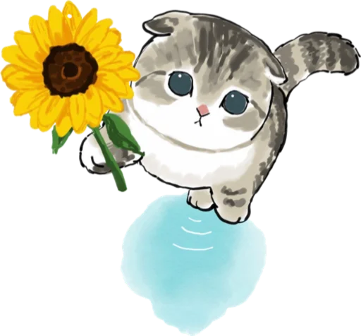 Telegram Sticker «Kittens mofu_sand 3» 🌻