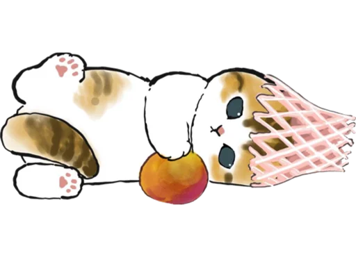 Стикер Kittens mofu_sand 3 🍊