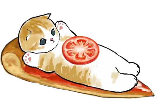 Telegram Sticker «Kittens mofu_sand 3» 🍕