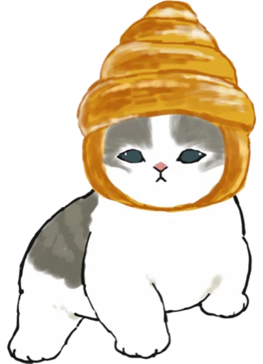 Емодзі Kittens mofu_sand 3 🥐