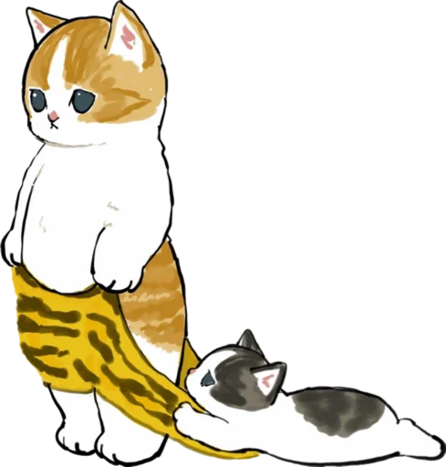Telegram stiker «Kittens mofu_sand 3» 🩲