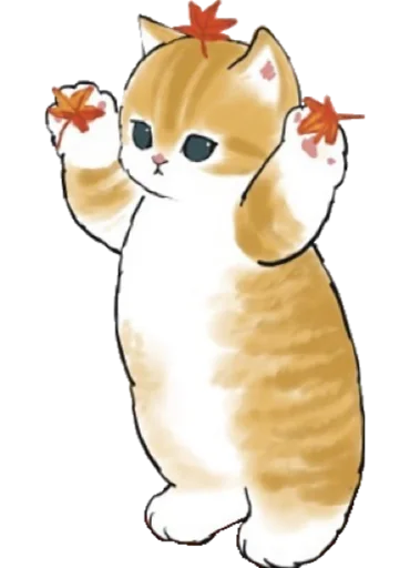 Telegram stiker «Kittens mofu_sand 3» 🍁