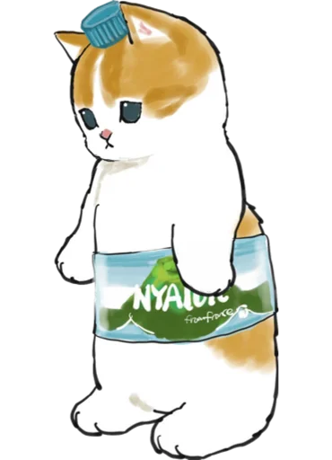 Telegram stiker «Kittens mofu_sand 3» 💧