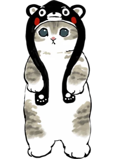 Стикер Kittens mofu_sand 3 👁‍🗨