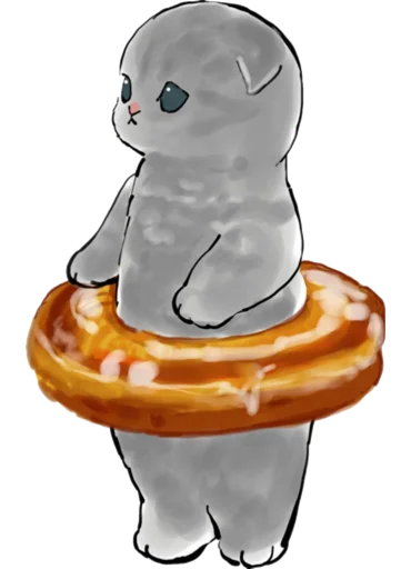 Telegram Sticker «Kittens mofu_sand 3» 🍩