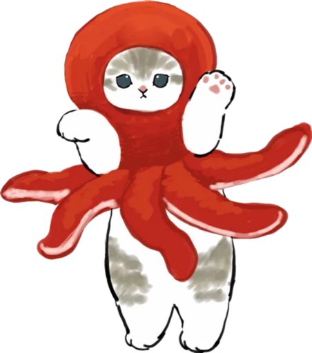 Kittens mofu_sand 3 emoji 🐙